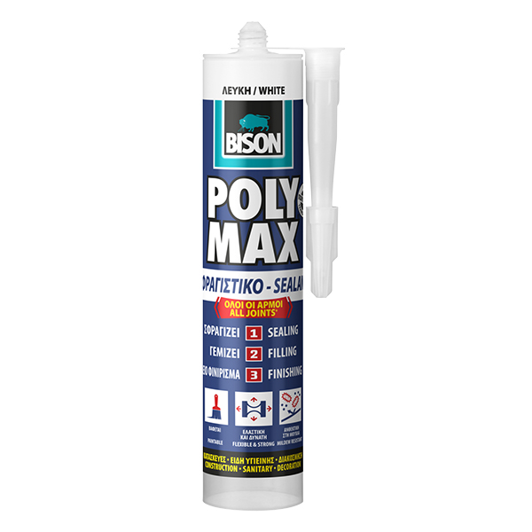 1_transparant.png.thumb.1280.1280 (1) Σιλικόνη λευκή POLYMAX Σφραγιστική BISON 280ml - Image 1